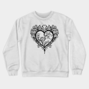 AI Art | Fancy Heart Crewneck Sweatshirt